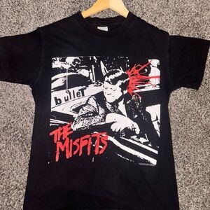 Vintage Misfits JFK Assassination SMALL T-Shirt Better Dead On Red Black
